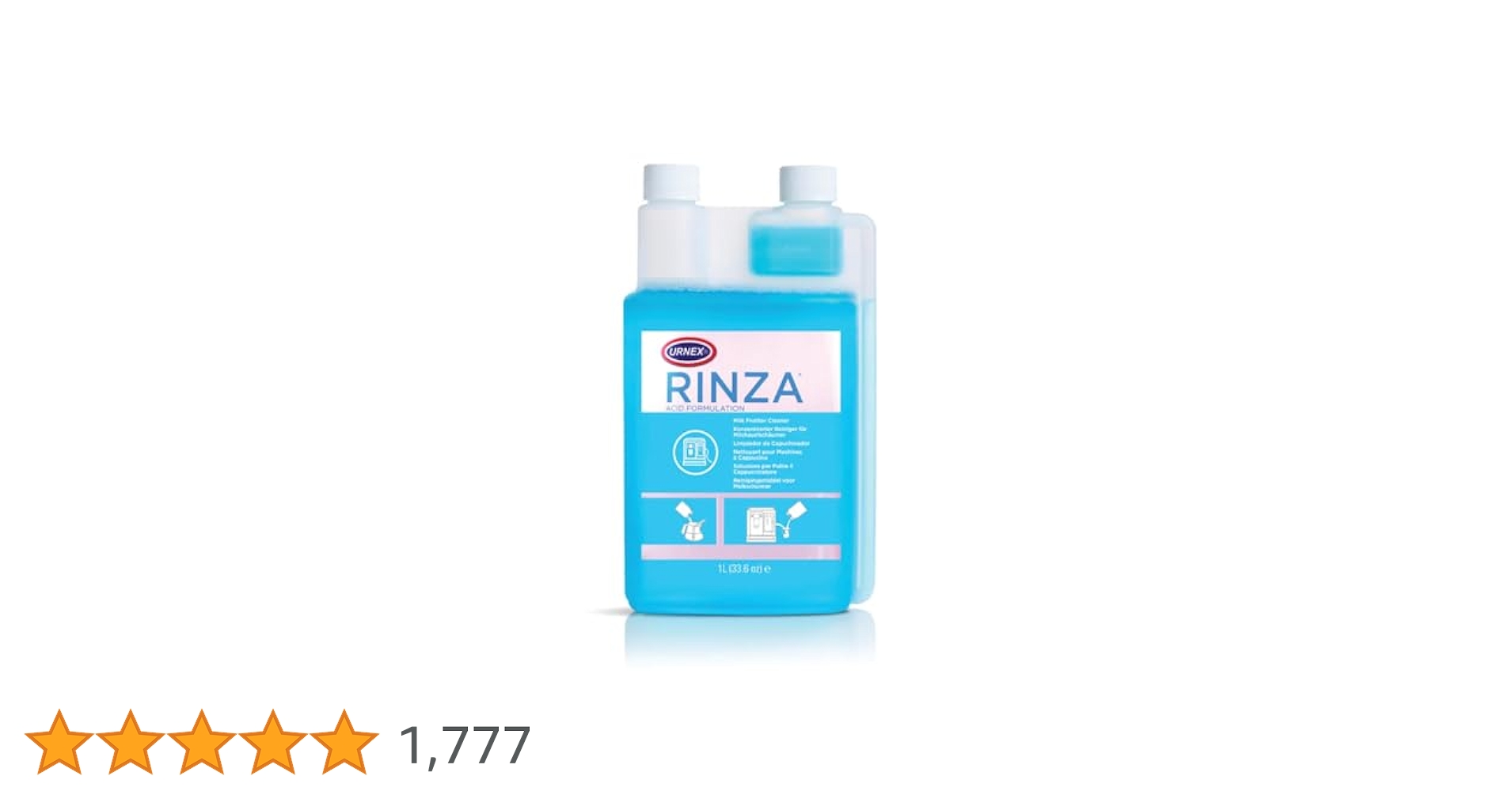 URNEX RINZA リンザ　 ミルクスチーマー洗浄液 6本入り【新品未使用】 Amazon.com: Urnex Rinza Milk Frother Cleaner - 32oz Bottle